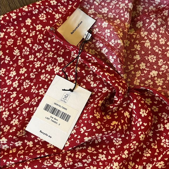 Reformation Zoe Skirt last tango - size 2 NWT - Picture 9 of 11